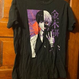 Tokyo Ghoul Black and Purple Graphic Men's T-Shirt